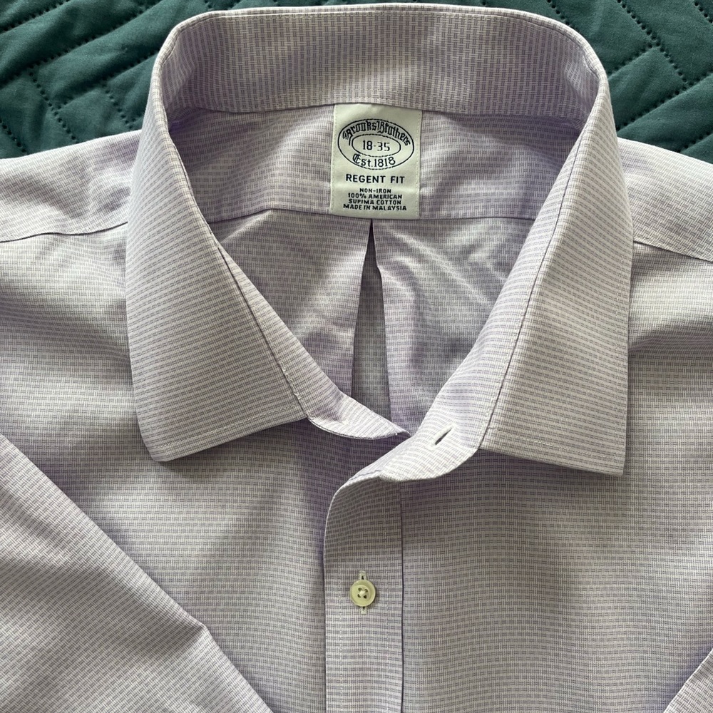 Brooks Brothers mens long sleeve shirt, size 18-35